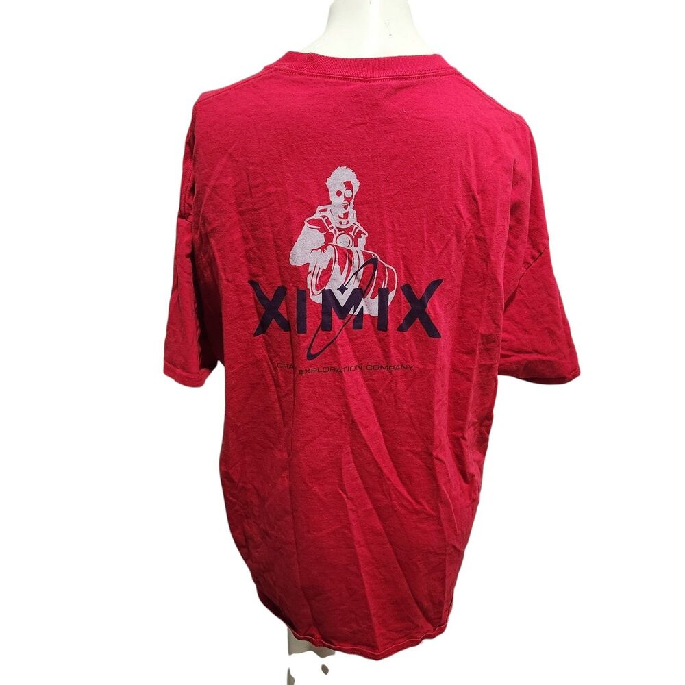 XIMIX Graphic Tee 2XL Red NASA Space Astronaut Logo T-Shirt Cotton